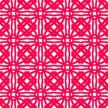 Seamless geometric floral pattern​ Stock Illustration