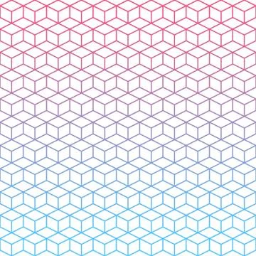 Seamless geometric gradient background. Texture with rhombus and nodes Stock Illustration