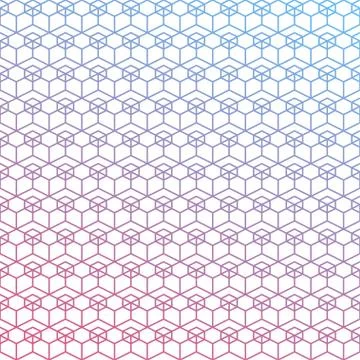 Seamless geometric gradient background. Texture with rhombus and nodes Stock Illustration