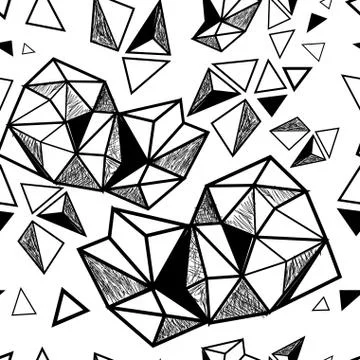 Seamless geometric graphic pattern Stock Illustration