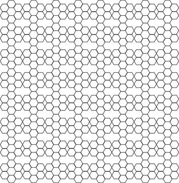 Seamless geometric grid pattern with honeycomb hexagon structure. Illustrazione stock