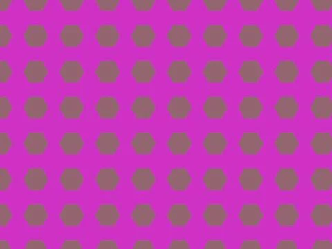 Seamless Geometric Hexagon Pattern on Vibrant Magenta Background for Modern.. Illustrazione stock