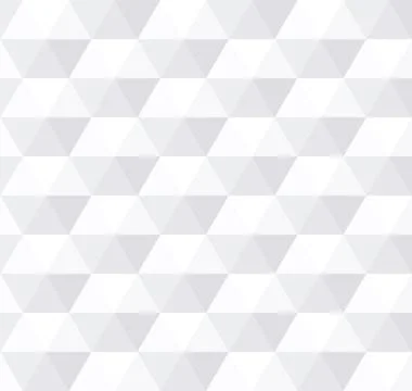 Seamless geometric hexagonal background in white tones. Stock Illustration