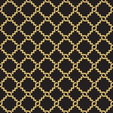 Seamless geometric interlacing pattern. Stock Illustration