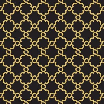 Seamless geometric interlacing pattern. Stock Illustration