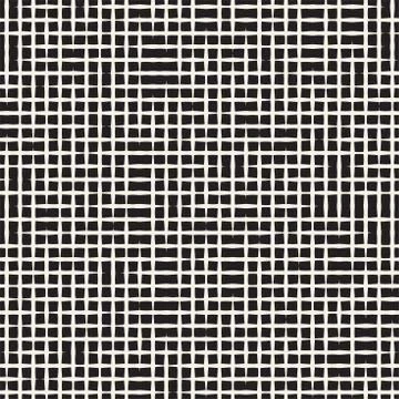 Seamless geometric lattice pattern. Irregular grid background. Stylish chao.. Stock Illustration