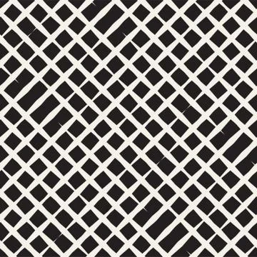 Seamless geometric lattice pattern. Irregular grid background. Stylish chao.. Stock Illustration