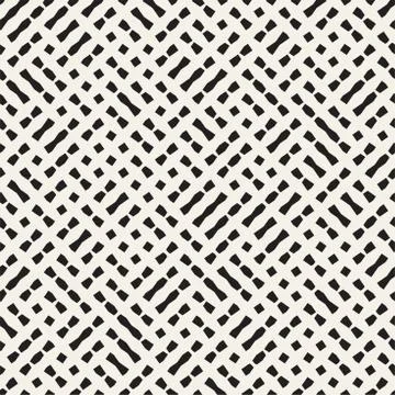 Seamless geometric lattice pattern. Irregular grid background. Stylish chao.. Stock Illustration