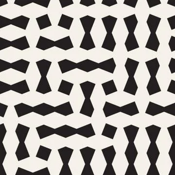 Seamless geometric lattice pattern. Irregular grid background. Stylish chao.. Stock Illustration