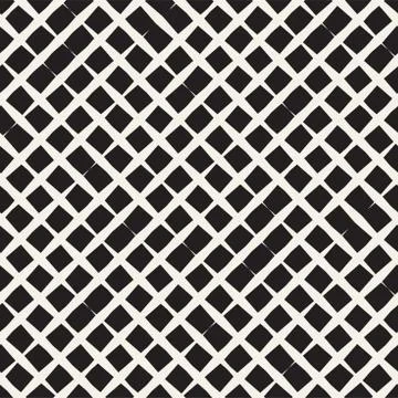 Seamless geometric lattice pattern. Irregular grid background. Stylish chao.. Stock Illustration