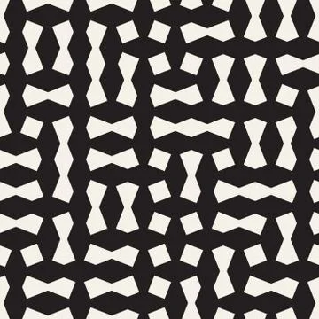 Seamless geometric lattice pattern. Irregular abstract grid background. Sty.. Stock Illustration