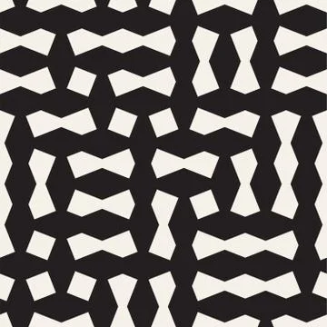 Seamless geometric lattice pattern. Irregular abstract grid background. Sty.. Stock Illustration