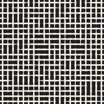 Seamless geometric lattice pattern. Irregular abstract grid background. Sty.. Illustrazione stock