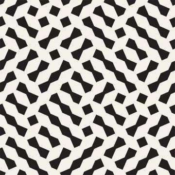 Seamless geometric lattice pattern. Irregular abstract grid background. Sty.. Stock Illustration