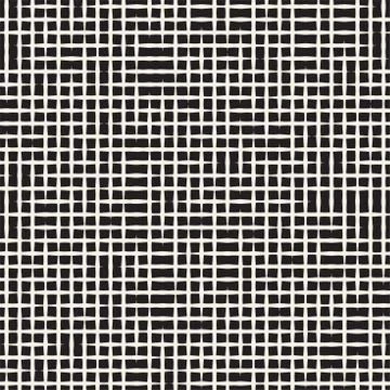 Seamless geometric lattice pattern. Irregular abstract grid background. Sty.. Stock Illustration