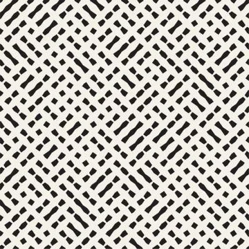 Seamless geometric lattice pattern. Irregular abstract grid background. Sty.. Stock Illustration