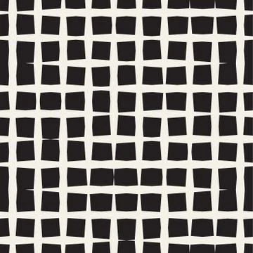 Seamless geometric lattice pattern. Irregular abstract grid background. Sty.. Stock Illustration