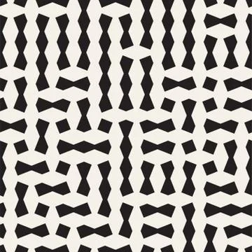 Seamless geometric lattice pattern. Irregular abstract grid background. Sty.. Stock Illustration