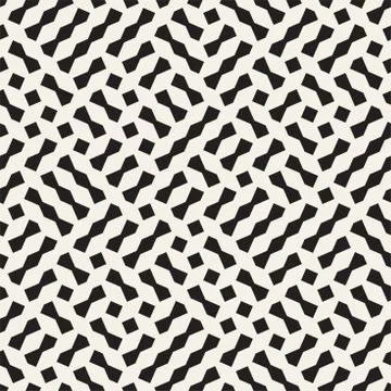Seamless geometric lattice pattern. Irregular abstract grid background. Sty.. Illustrazione stock