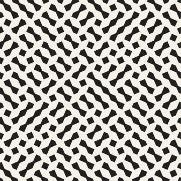 Seamless geometric lattice pattern. Irregular abstract grid background. Sty.. 스톡 일러스트