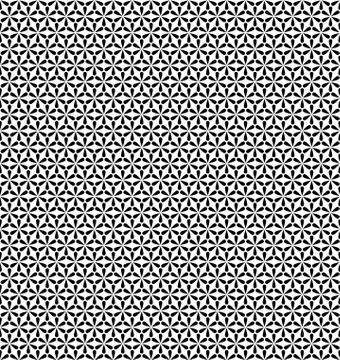 Seamless geometric line pattern in arabian style, ethnic floral ornament. Vector イラスト素材