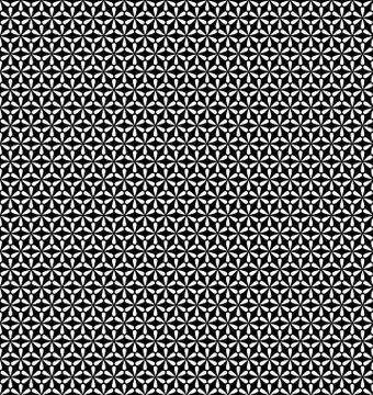 Seamless geometric line pattern in arabian style, ethnic floral ornament. Vector Illustrazione stock