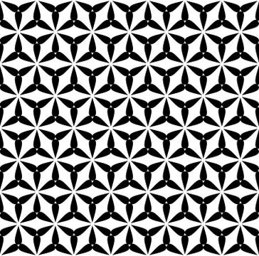 Seamless geometric line pattern in arabian style, ethnic floral ornament. Vector Stock Illustration