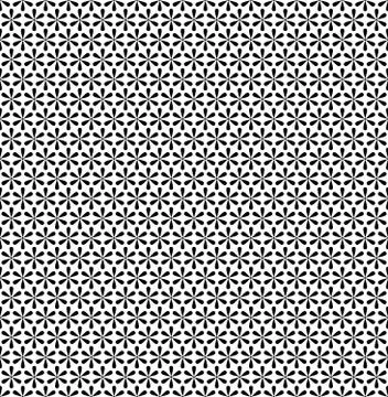 Seamless geometric line pattern in arabian style, ethnic floral ornament. Vector イラスト素材