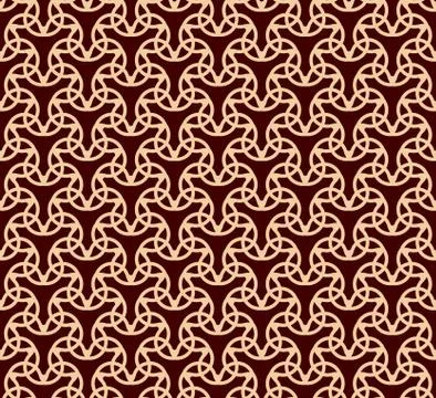 Seamless geometric line pattern. Contemporary graphic design. Endless linear  库存插图