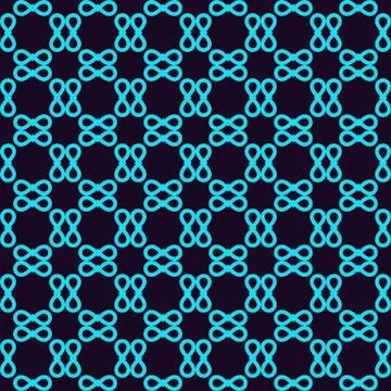 Seamless geometric lines ornament pattern, linear pattern with thin elegant b Illustrazione stock