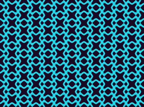 Seamless geometric lines ornament pattern, linear pattern with thin elegant b Illustrazione stock