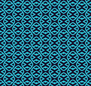 Seamless geometric lines ornament pattern, linear pattern with thin elegant b Illustrazione stock