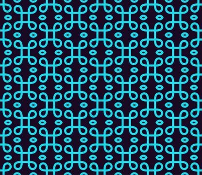 Seamless geometric lines ornament pattern, linear pattern with thin elegant b Stock Illustration