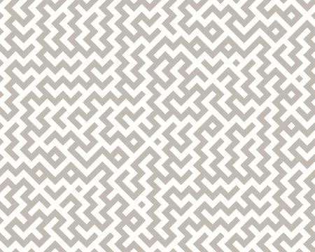 Seamless Geometric Maze Pattern in Neutral Tones, vector illustration Stock Illustration