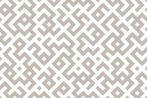Seamless Geometric Maze Pattern in Neutral Tones, vector illustration Stock Illustration