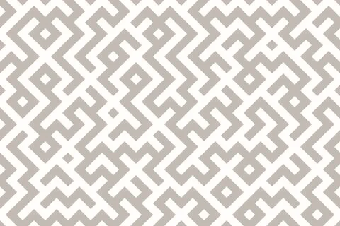 Seamless Geometric Maze Pattern in Neutral Tones, vector illustration Stock Illustration