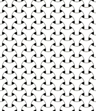 Seamless geometric mesh pattern vector illusion triangular mesh netting black Stock Illustration
