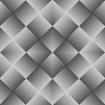 Seamless geometric monochrome pattern. Stock Illustration