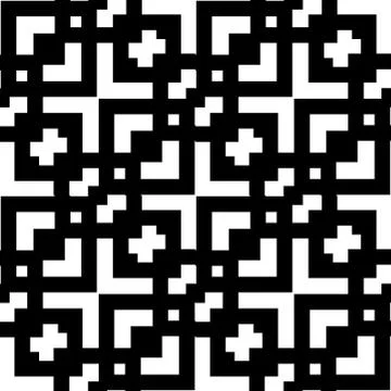 Seamless geometric monochrome pattern with lines. White and black texture. Gr Stock-Illustration
