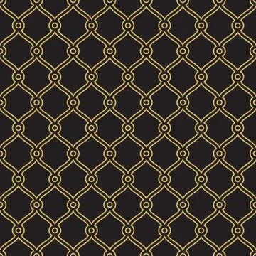 Seamless geometric morrocan trellis pattern Stock Illustration