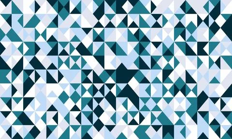 Seamless geometric mosaic pattern with clean shapes. Perfect for abstract bac Stock Illustration