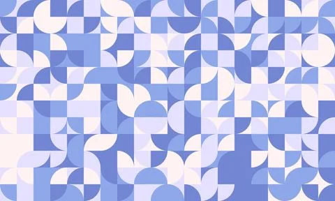 Seamless geometric mosaic pattern with clean shapes. Perfect for abstract bac Stock Illustration