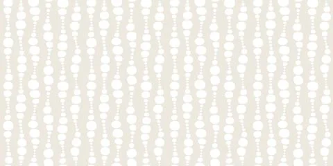 Seamless geometric neutral beige pattern with bubbles Stock Illustration