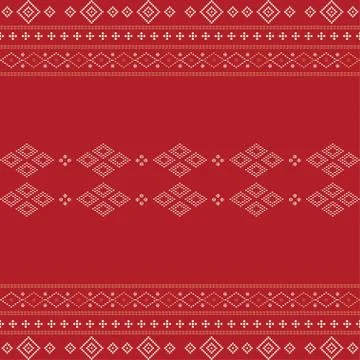 Seamless geometric ornamental pattern background. Stock Illustration