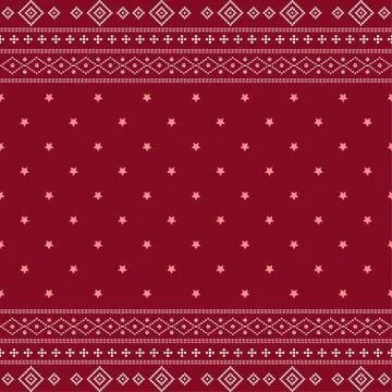 Seamless geometric ornamental pattern background. Stock Illustration