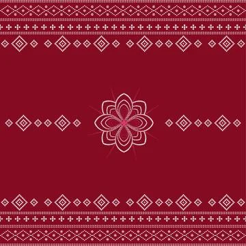 Seamless geometric ornamental pattern background. Stock Illustration