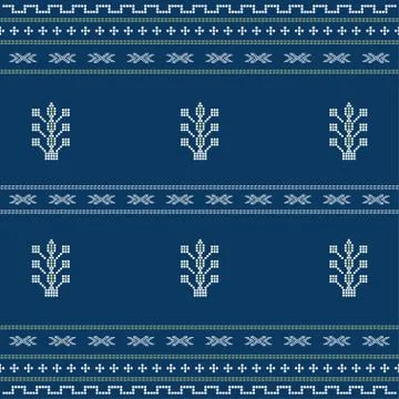 Seamless geometric ornamental pattern background. Stock Illustration