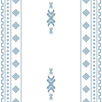 Seamless geometric ornamental pattern background Stock Illustration