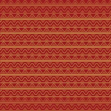 Seamless geometric ornamental pattern background. Stock Illustration