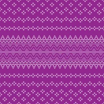Seamless geometric ornamental pattern background. Stock Illustration